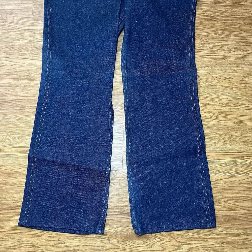 VTG 70s NOS Dee Cee Bootcut Flare Jeans Mens Sz 34x30 Western Cowboy Rodeo USA